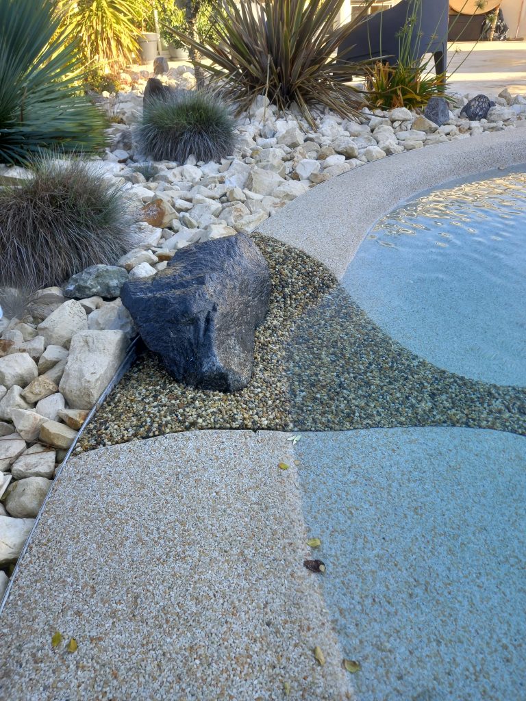 Détail des finitions d'un lagon Bio.design