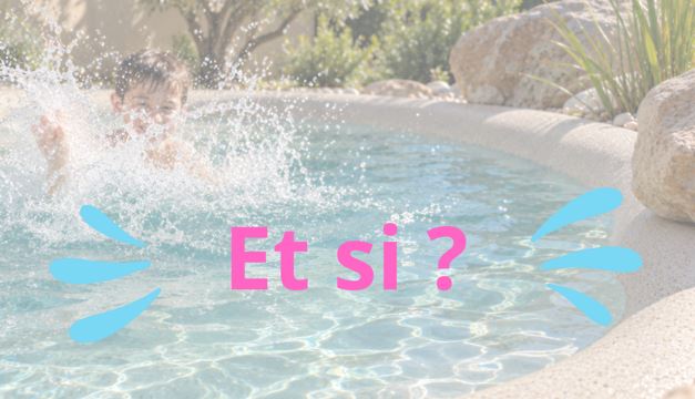 Enfant jouant dans une mini piscine de moins de 10 m²